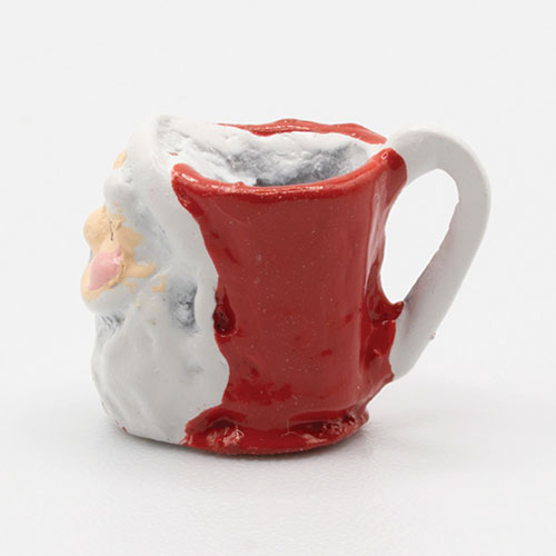 Dollhouse Miniature Santa Mug