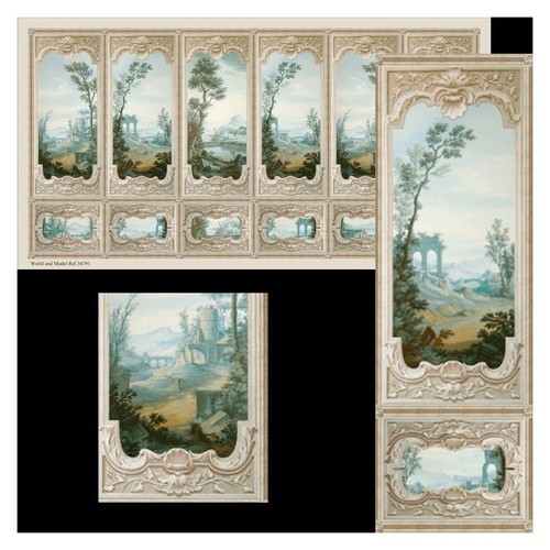 Dollhouse Wall Panel Wallpaper  #34791 by World Model