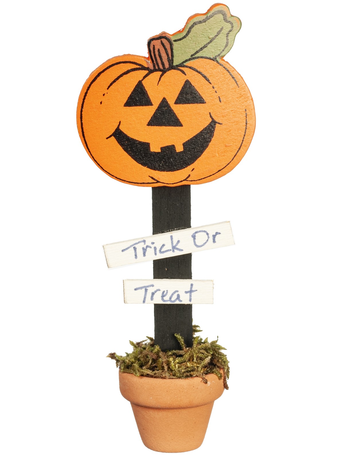 Dollhouse Miniature Pumpkin Porch Pot