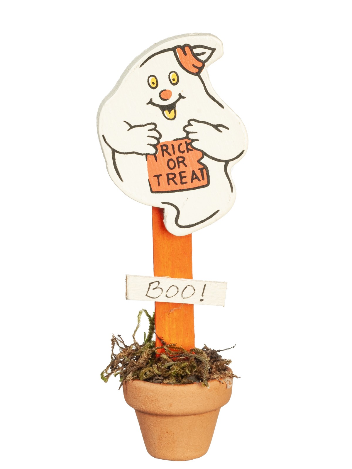 Dollhouse Miniature Ghost Porch Pot