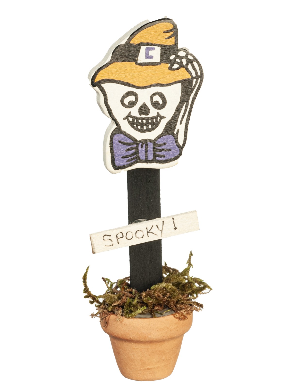 Dollhouse Miniature Scarecrow Porch Pot