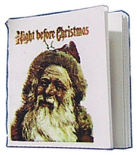 Dollhouse Miniature Readable Book with Illustrations -Night Before Christmas