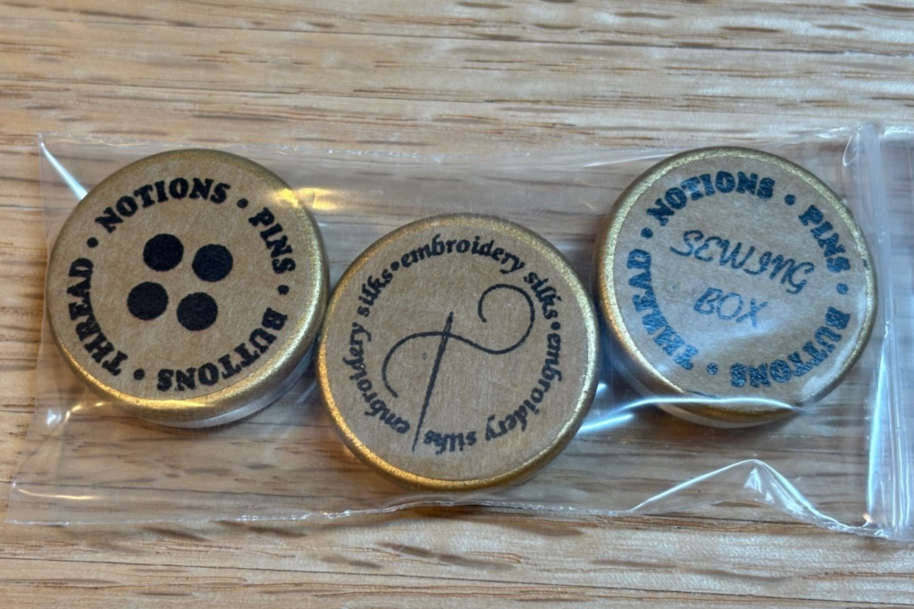 Dollhouse Miniature Sewing Tins, Set of 3, Handcrafted