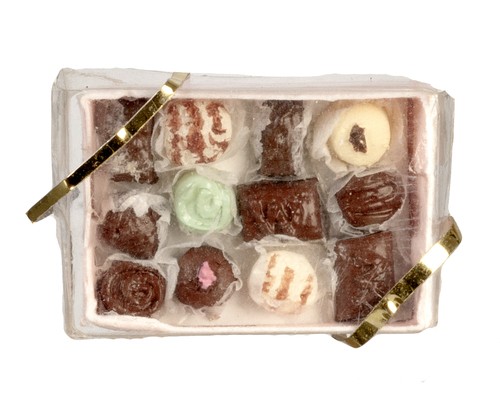 Dollhouse Miniature Box of Chocolates by Falcon Miniatures