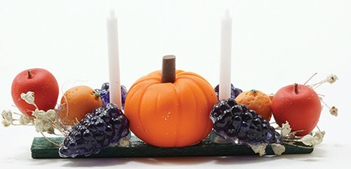 Miniature Pumpkin Centerpiece for Dollhouse by Della Robbia