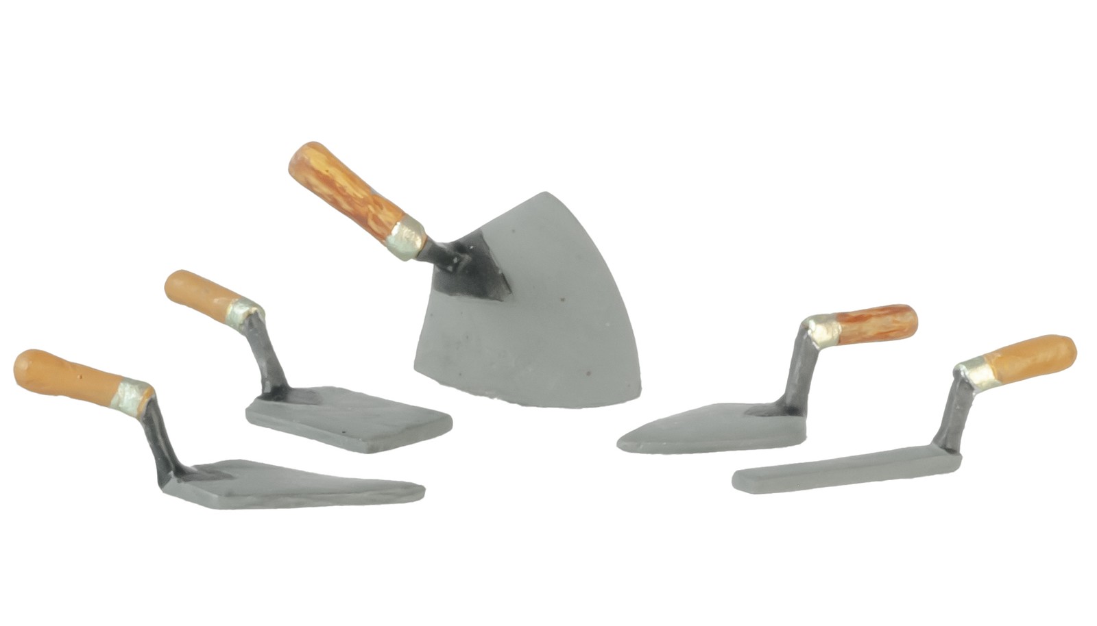Dollhouse Miniature Trowel Tools Set of 5