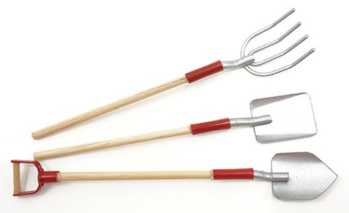 Dollhouse Miniature Garden Tools 3 Pieces