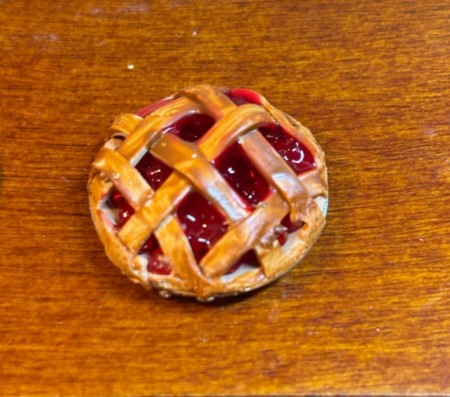 Dollhouse Miniature Handcrafted Cherry Pie