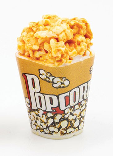 Dollhouse Miniature Yellow Box of Popcorn
