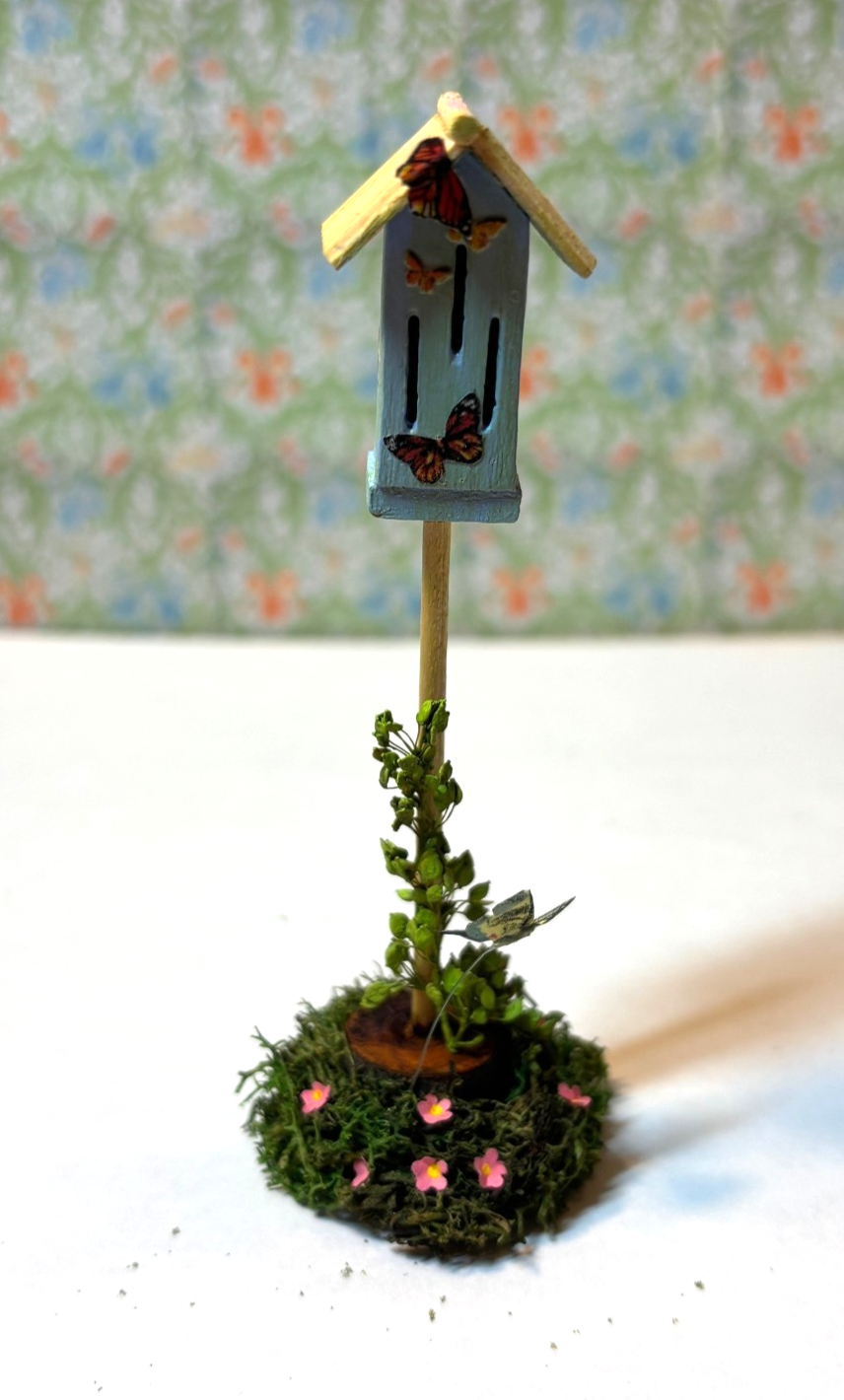 Dollhouse Miniature Butterfly House Handcrafted