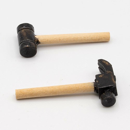 Dollhouse Miniature Hammer and Mallet