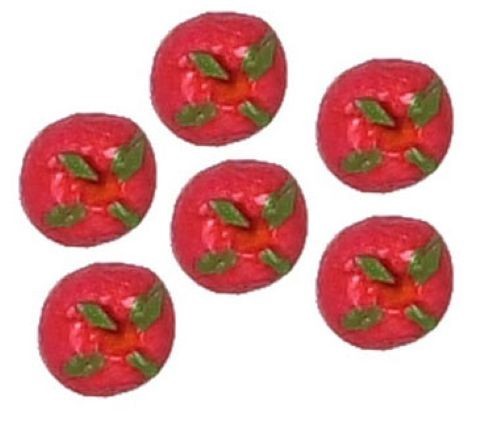 Dollhouse Miniature Set of 6 Tomatoes by Falcon Miniatures