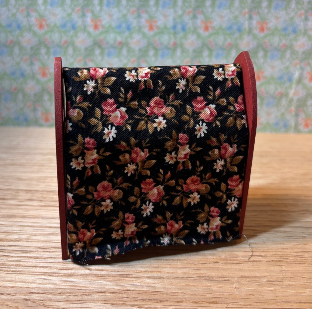 Dollhouse Miniature Red Quilt Rack by Sir Thomas Thumb