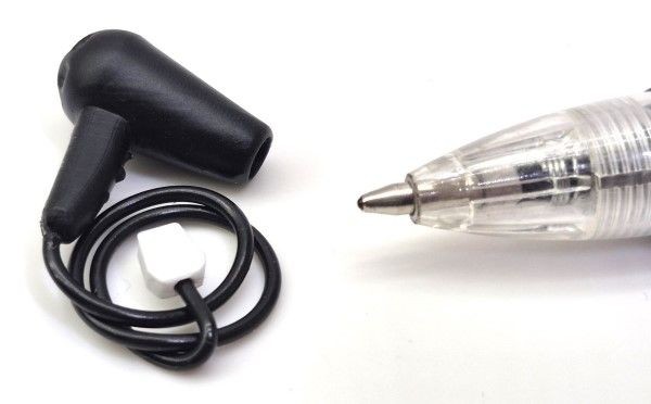 Dollhouse Miniature Black Hair Dryer by Delph Miniatures