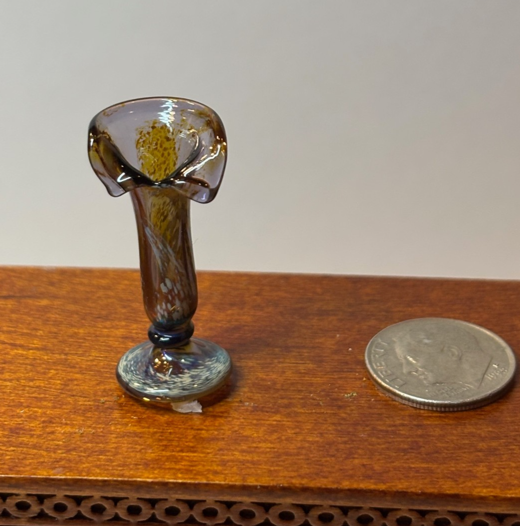 Dollhouse Miniature Glass Vase #2