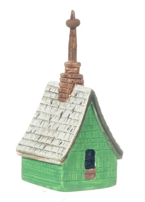 Dollhouse Miniature Irish Cottage Birdhouse