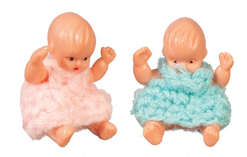 Dollhouse Miniature Baby Doll - Pink