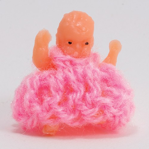 Dollhouse Miniature Pink Baby Doll