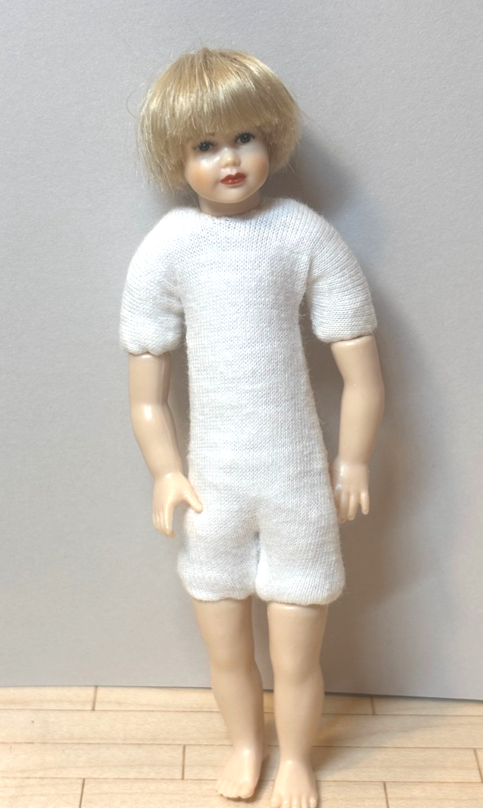 Heidi Ott #XKK15 Dollhouse Miniature 1:12 Scale Blonde Boy Doll
