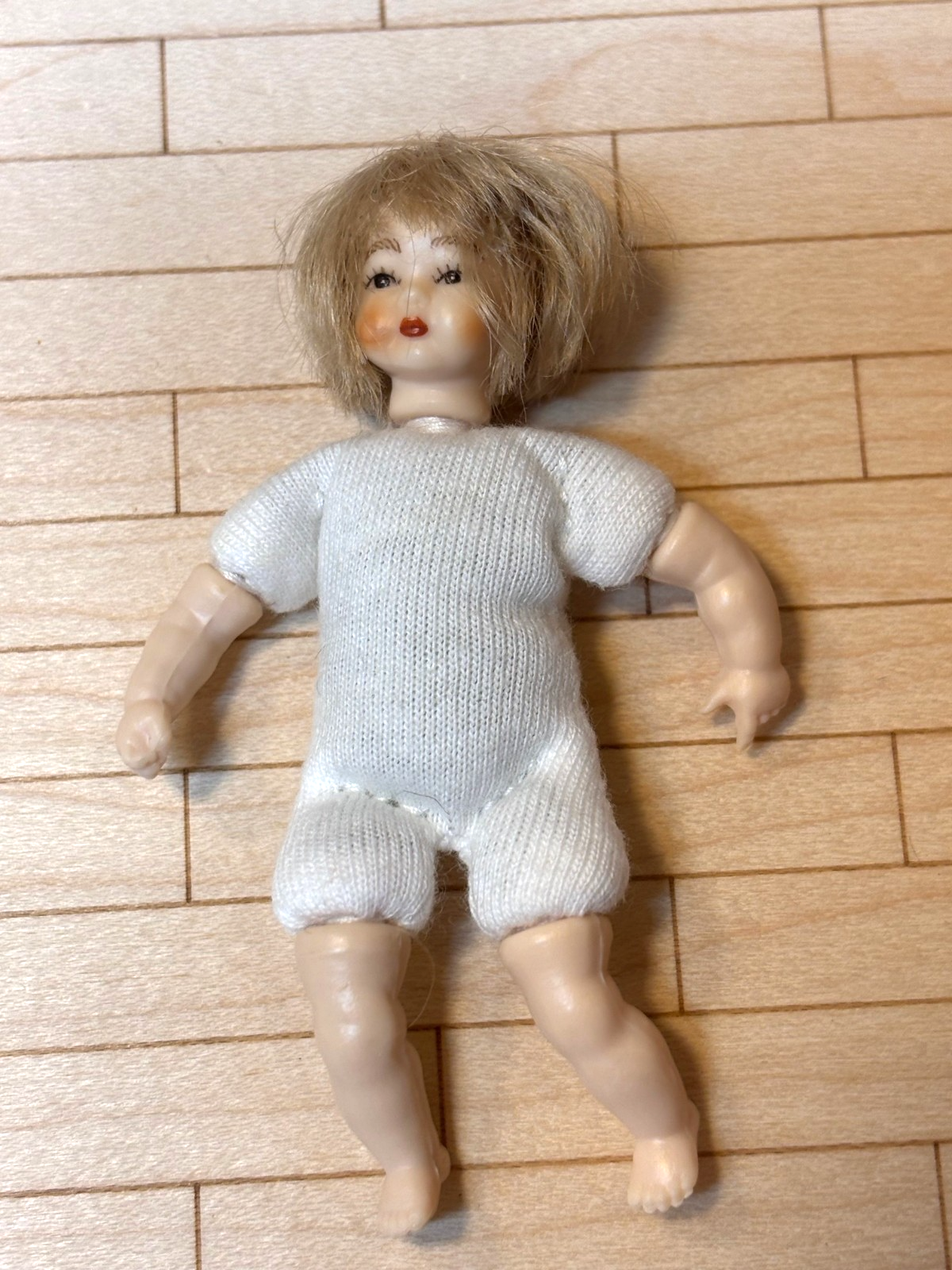 Heidi Ott Dollhouse Miniature 1:12 Scale Blonde Toddler Girl Doll