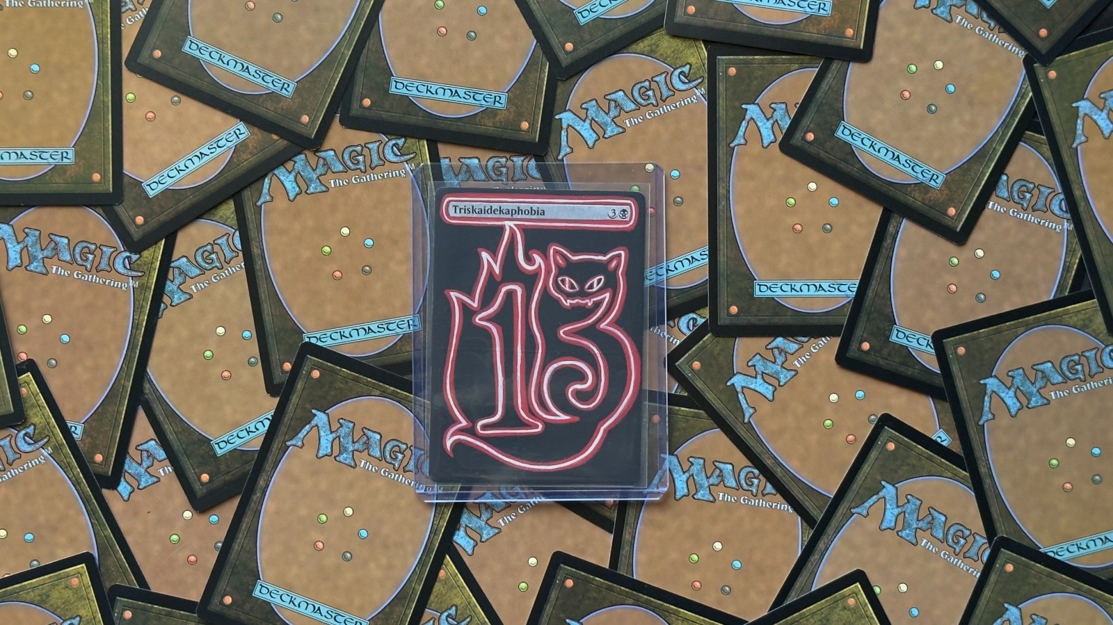 MTG Hand-Painted Custom Alter - Triskaidekaphobia