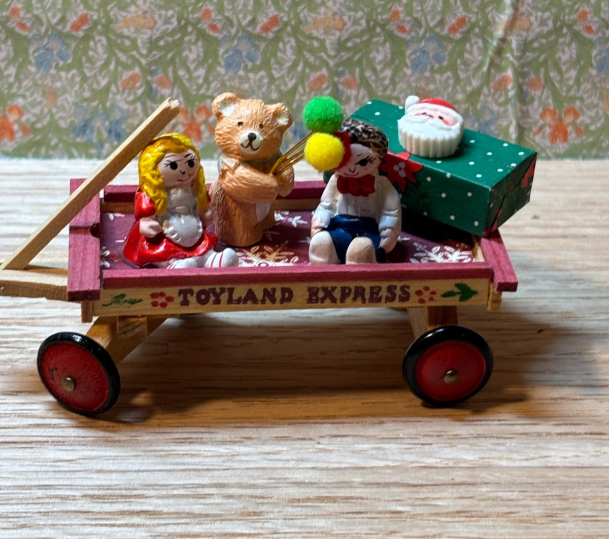 Dollhouse Miniature Toyland Express Wagon #1 Handcrafted
