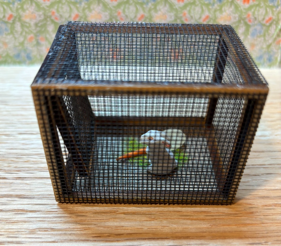 Dollhouse Miniature Rabbit Hutch by Taylor Jade